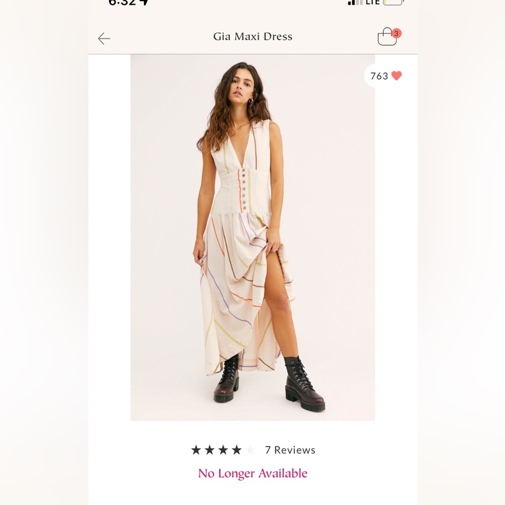 NWT Free People Gia Maxi Dress